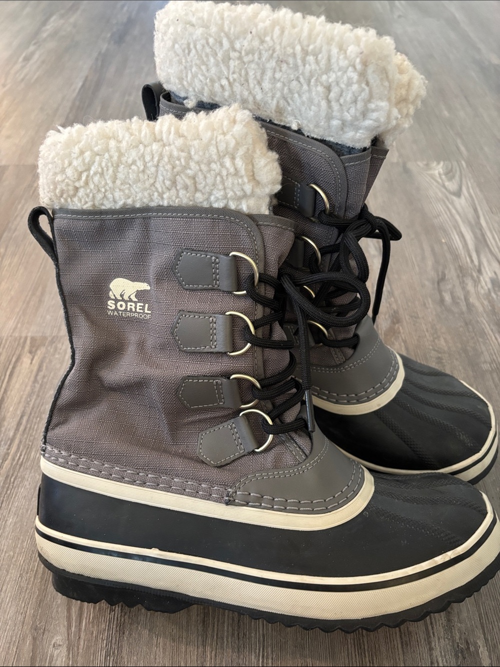 Sorel winter carnival Lace-Up Waterproof Winter Boots with Fleece Cuff